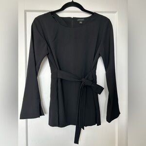 Ann Taylor Belted Tie Top